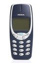 Vintage phone nokia 3310 isolated on white Royalty Free Stock Photo