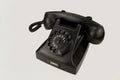 Vintage phone on white background