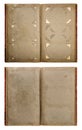 Vintage photo album with dirty aged paper pages Royalty Free Stock Photo