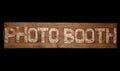 Vintage photo booth sign Royalty Free Stock Photo
