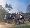 Vintage 1901 Photo of Couple in Horse and Cart, Kent