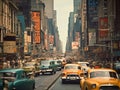 Vintage New York City Scape Photo Royalty Free Stock Photo