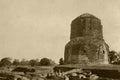 Vintage photo of Dhamekh stupa sarnath, varanasi, uttar pradesh Royalty Free Stock Photo