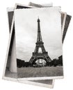 Vintage photo Eiffel tower in Paris