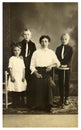 Vintage photo of family