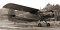 Vintage photo of famous biplane