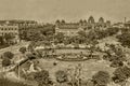 Vintage photo-G.P.O.with garden Bombay now mumbai Maharashtra INDIA