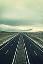 Vintage photo. Highway road