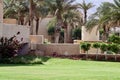 Vintage photo. May 2011. Dead Sea. Jordan. Hotel Movenpick Resort and SPA Dead Sea 5*. Ancient buildings for tourist