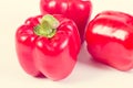 Vintage photo, Red peppers on white background, concept of healthy nutrition Royalty Free Stock Photo