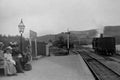 Vintage Photo 1902, Steam Train, Llanilar Station, Aberystwyth, Wales Royalty Free Stock Photo