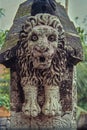 Vintage Photo of Stone Carved Lion at 1894 Ad JafferBhai Ludha Water Fountain Old Rajaram Wadi, Bandra West, Mumbai