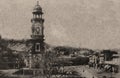 Vintage Photo of Victoria Jubilee Clock Tower in 1887.Ajmer Rajasthan