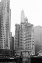 Vintage Photograph Chicago Illinois Skyline Royalty Free Stock Photo