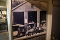 Vintage photograph on display at the renowned New York Transit Museum, in New York, United States