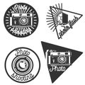Vintage photographer emblems Royalty Free Stock Photo