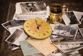 Vintage photos, letters and watches. Photos of the family archive, different