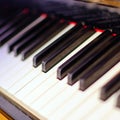 Vintage piano keyboard Royalty Free Stock Photo