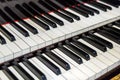 Vintage piano keyboard - music background Royalty Free Stock Photo