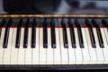 Vintage piano keyboard