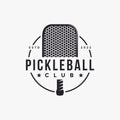 Vintage Pickleball logo icon vector