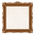 Vintage Picture Frame Isolated on White Background