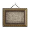 Vintage picture frame on the white background Royalty Free Stock Photo
