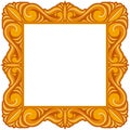 Vintage picture or portrait frame auction icon vector