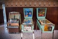 Vintage pinball and jukebox