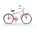 Vintage Pink Bicycle Royalty Free Stock Photo