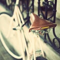 Vintage Pink Bicycle Royalty Free Stock Photo