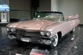 Vintage pink Cadillac Eldorado car in the Toyota Motor Museum in Japan