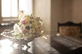 Vintage pink pastel wedding bouquet Royalty Free Stock Photo