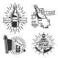 Vintage pirate emblems