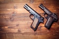 Vintage pistols Royalty Free Stock Photo