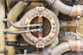 Vintage piston engine Royalty Free Stock Photo