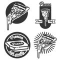 Vintage pizza emblems