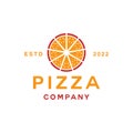 vintage Pizza Italy Logo vector design graphic for badge emblem for restaurant food