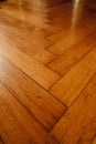 Vintage plain wooden parquet floor detail