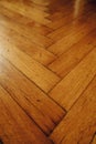 Vintage plain wooden parquet floor detail