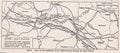 Vintage plan of the Allied forces during the First Battle of Aisne.