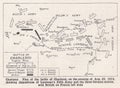 Vintage Plan of the Battle of Charleroi August 23rd 1914.