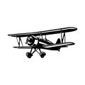 Vintage Plane Vector Isolated WW2