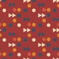 Vintage play fast forward seamless pattern