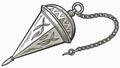 Vintage Plumb Bob Construction Tool Vector Illustration, vector design Generative AI Royalty Free Stock Photo
