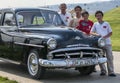 A vintage Plymouth car at Izmit in Turkey.