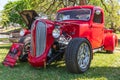 Vintage Plymouth pickup truck at a car show