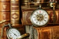 Pocket watch and old books Royalty Free Stock Photo