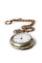 Vintage Pocket Watch and Chain Royalty Free Stock Photo