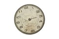 Vintage pocket watch - dial only isolated Royalty Free Stock Photo